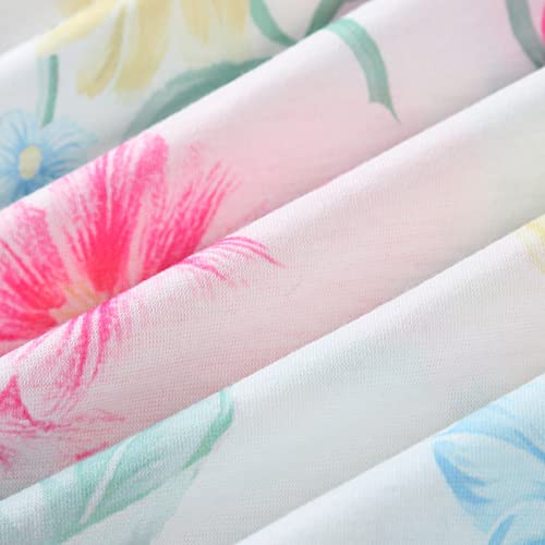 Swiss Dot Floral Wrap Maxi Dress With Sleeves White Floral Maxi Dress Women Dresses Summer Tie Front V-Neck Spaghetti Strap Button Down A-Line Backless Swing Midi Dress High Low For Women #TOP7