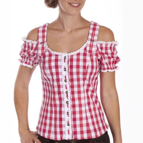 Chemise flanelle femme à carreaux idéale pour un look décontracté d'Oktoberfest