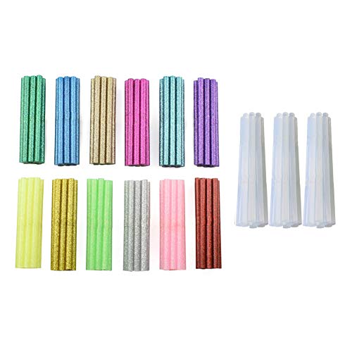 WCOCOW Lote de 150 Barra de pegamento caliente 7 mm pegamento termofusible...