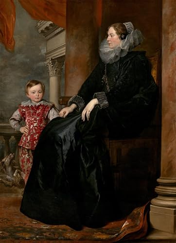 Toile Van Dyck pour transformer un mur vide en galerie d'art de 60x90cm