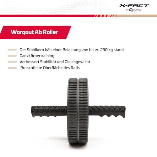 AB Roller Bauchmuskeltraining wheel - Effektives für starke und definierte Bauchmuskeln, Sportgeräte Zuhause, home bauchtrainer – Bild 4