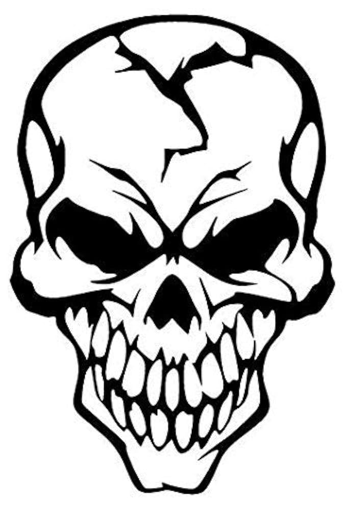No.5206 Death Plastic 壁掛け ホラー デコ スカル ブルー Amazon.com: Death Evil Skull Skull - Sticker Graphic - Auto
