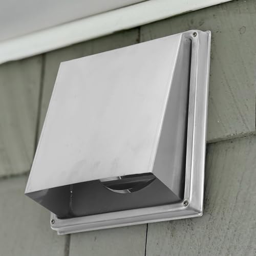 Plaque murale 18,5 cm pour évacuation de vide sanitaire et sèche-linge - 4