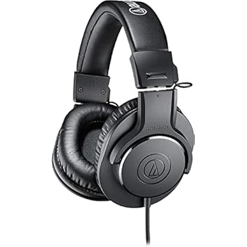 Fone de Ouvido Audio Technica ATH-M20x, Preto, Grande