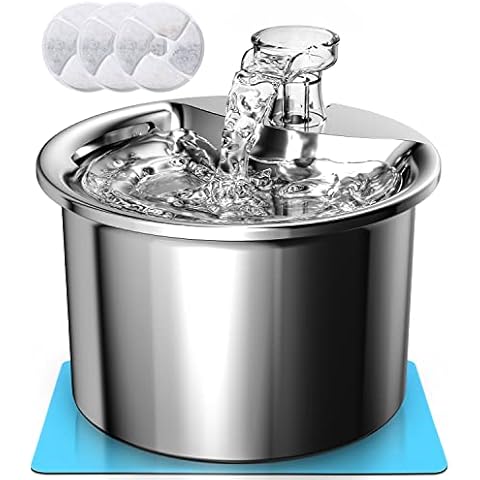 Fuente de Acero Inoxidable para Gatos PERMUST Cover