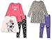 Spotted Zebra Set di Outfit Mix-And-Match Bambine e Ragazze Ragazzine, Rosa/Nero/Porpora, Minni E Cuori, 4 Anni