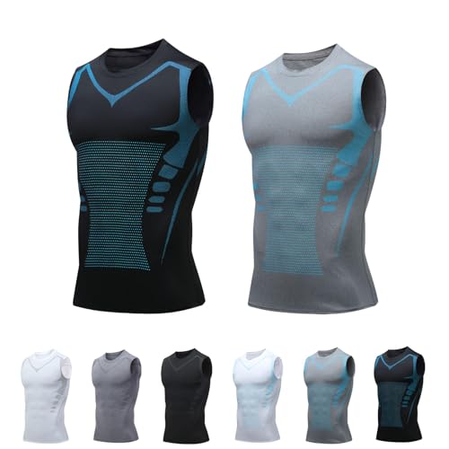 Slashes Shaping Sleeveless Shirt, Shaping Sleeveless Therapy Shirt, to Build for Men a Perfect Body3