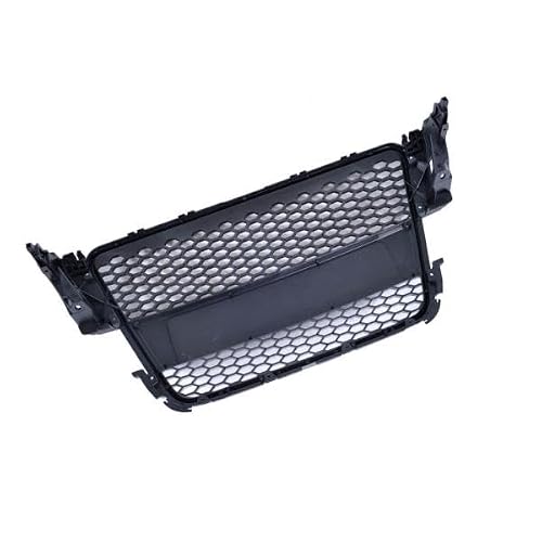 Kühlergrill Wabendesign Schwarz Glanz aus ABS Kunststoff Passend für Audi A5 8T Coupe Cabriolet Sportback 2007-2011 nicht S5 RS5
