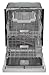Sharp SDW6506JS 24-inch Stainless Steel Dishwasher, 49 dB, Third Rack, 12 Place Settings, Front Touch Controls