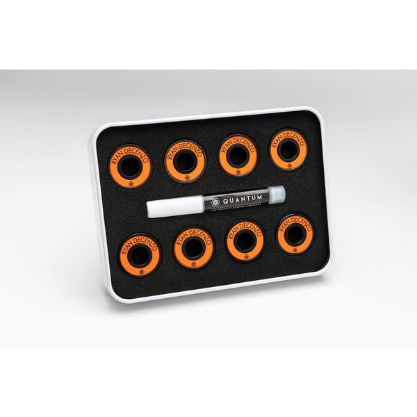Quantum Bearing Science Hoefler Metallics Plus White/Black Skateboard Bearings