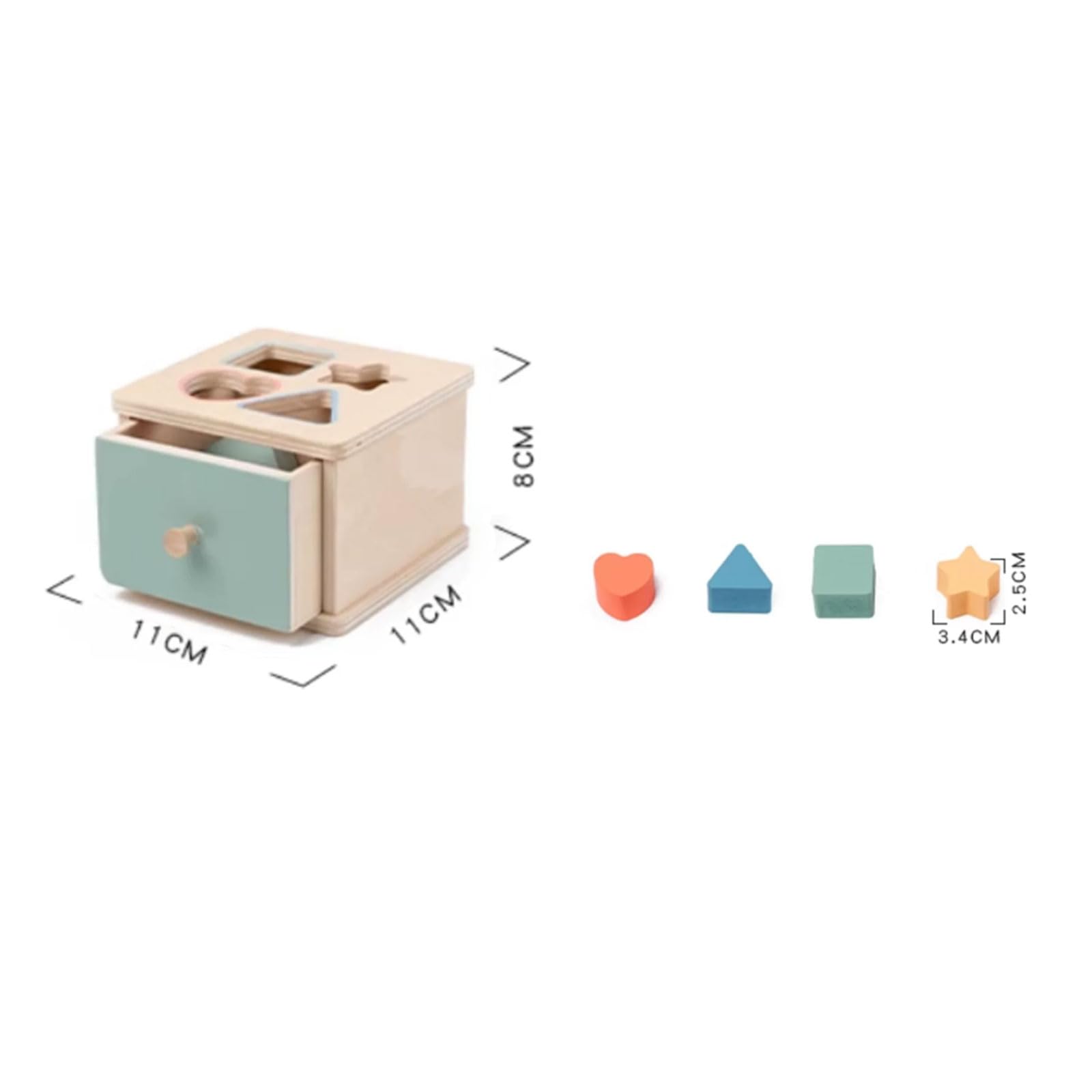Caja de Actividad de Madera Montessori para Imbucare