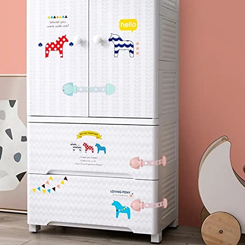 6 Pack Safety Strap Locks For Fridge, Cabinets, Drawers, Dishwasher, Toilet- Adjustable Strap, Fish Style Child Proof Locks For Cabinet Doors, Child Proof Cabinet Latches, Child Safety Cabinet Locks #TOP2