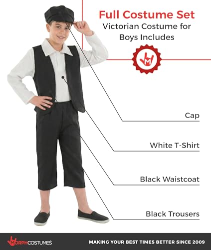 Disfraz Completo Victoriano para Niño Talla Large miniatura 2
