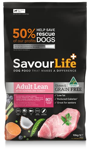 SavourLife Grain Free, Adult Lean Dog Food, Australian Turkey, 10kg