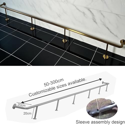 Barra de acero inoxidable elegante con acabados de soporte y conector 6
