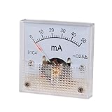 sourcing map 1Stk 91C4-A Analoges Stromanzeigegerät DC 50mA Amperemeter für Stromkreisprüfung DE de