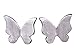 Nico de plata pendientes mariposa mate Roman mesa cepillado Natural Mujer 925 pendientes pendientes de regalo de ley sos226