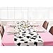 Oudain 6 Pcs Cow Tablecloth for Party Cowgirl Cow Table Runner Print Toy Rectangular Birthday Party Inspired Story Decorations Supplies (Pink)