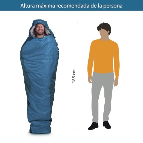 Miniatura 6 de Keenflex Saco De Dormir Tipo Momia 3-4 Estaciones Blue 7.0 C