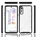 Niopiee for LG Velvet 5G Case Hybrid Drop Protection Clear Case Heavy Duty Hard Rugged Anti-Slip Bumper Anti-Scratch Armor Protective Phone Cover for LG Velvet 5G Black
