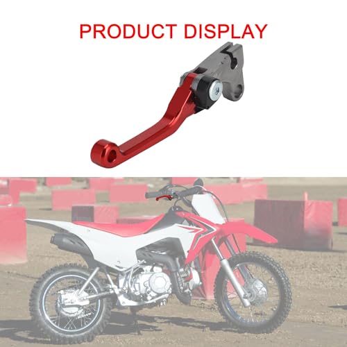 IUVWISN Dirt Bike Brake Clutch Lever Levers Set Adjustable CNC for CRF110F 2013-2024 CRF70F 2004-2012 XR70R 2000-2003 Dirt Pit Bike Red, WX13110226-A by IUVWISN - Used condition - Image 7
