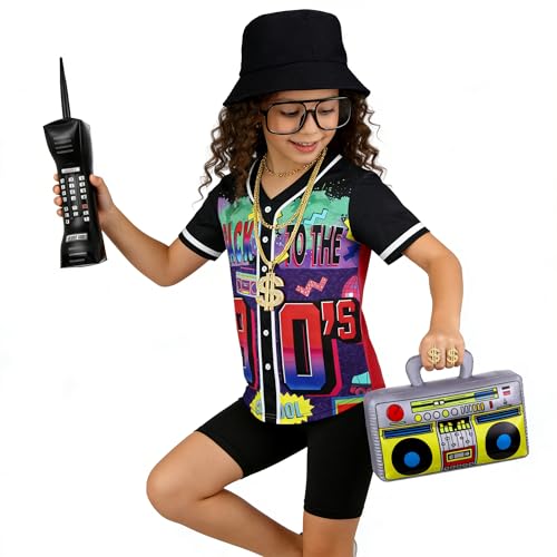 Disfraz Hip Hop 80s 90s para Niñas Set 8 Piezas miniatura 6