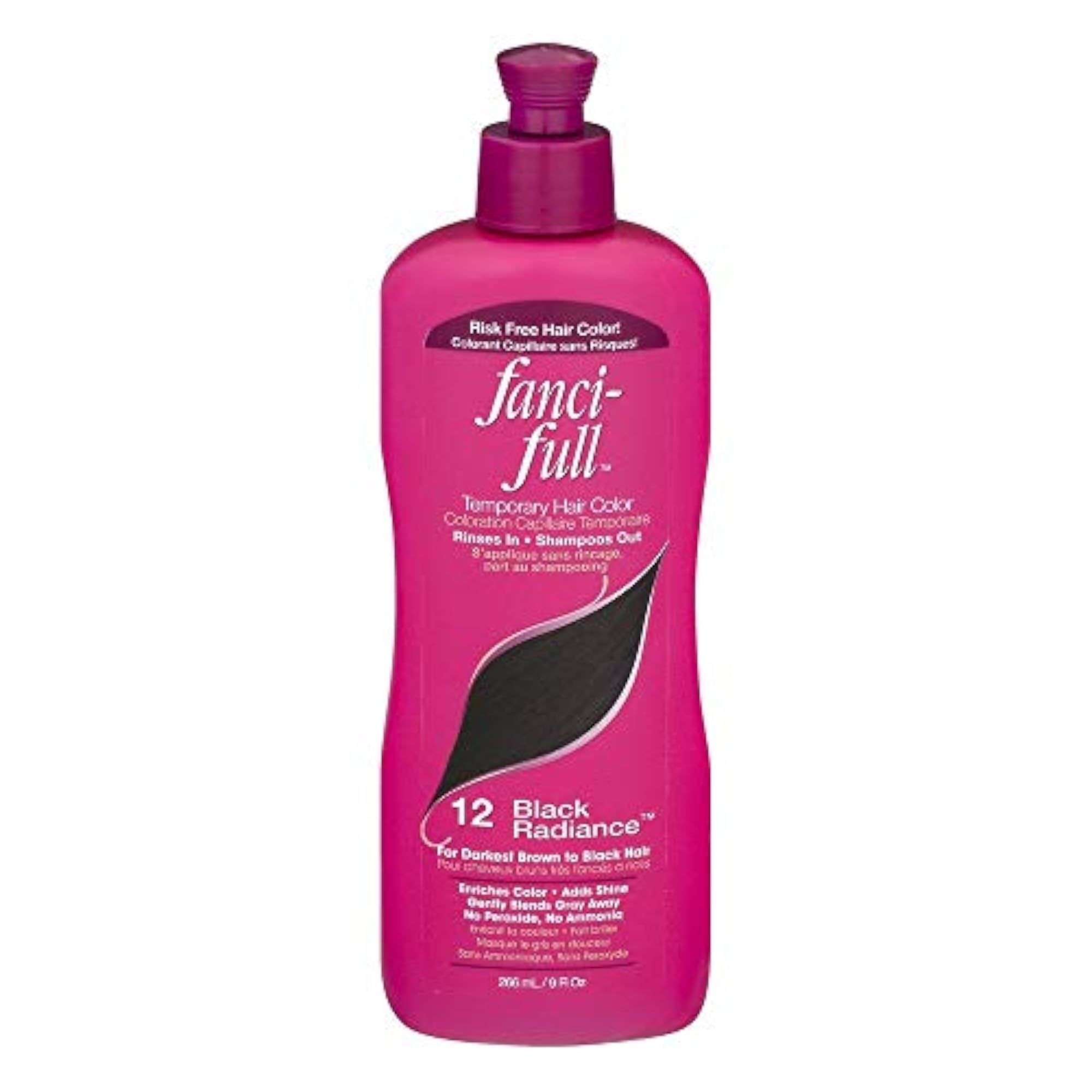 Temporary Hair Color - 12 Black Radiance, 9 Oz