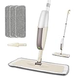 Spray MOP con cabezal rotativo de 360 ° - trapeador rotatorio de 360 ° la cabeza del trapeador de rociado del piso duro se encuentra fácilmente en las esquinas oscuras de los sofás, los fondos, etc., no es necesario que se agachen, se despide de los muebles móviles. Nuestro trapeador plano con spray puede limpiarse con agua simple, o agregar cualquier solución de limpieza. Diseña tus propios planes de limpieza.
