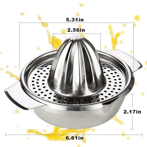 Image of S Cart Stainless Steel Orange Juice Maker Mosambi Juicer Manual Citrus Squeezer Pack of 1