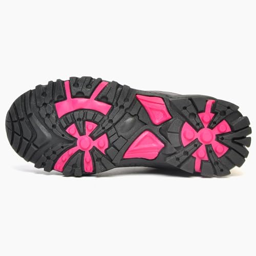 Cotswold Childrens/Kids Little Dean Lace Up Hiking Waterproof Sneaker (5 Big Kid) (Pink/Gray)4