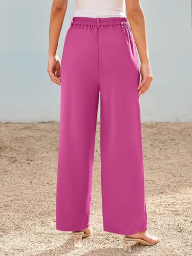 Image of LILLUSORY Womens Wide Leg Dress Work Flowy Pants Business Casual Outfits