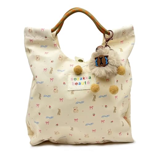 KASESSS Pequeño Bolsa Tote Bag, Bolsas de Tela, Bolsa Compra