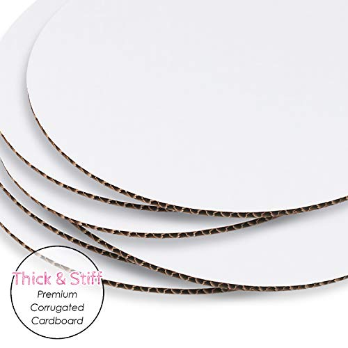 10 Inch White Cake Boards [24 Pack] Cake Rounds, Disposable Cake Board, Cake Base Cardboard, 10" Cake Circles Plate Or Stand #TOP3