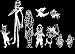 FocEnterprises NIGHTMARE BEFORE CHRISTMAS JACK SKELLINGTON AND SALLY FAMILY / HALLOWEEN VINYL DECAL STICKER FOR MACBOOK / NOTEBOOK / LAPTOP / BUMPER / CAR / WINDOW / WALL