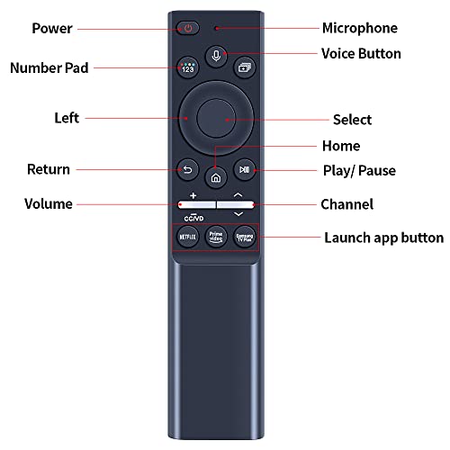 New 2021 Models Bn59-01357F Voice Replacement Remote Control For Samsung Qled Smart Tvs Compatible With Neo Qled, The Frame And Crystal Uhd Series (Bn59-01357F) #TOP4