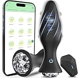 Analvibratoren mit APP mit 9 Vibrationsmodi & Mehrere App Vibrationsmodi Analplugs Vibratoren Analspielzeuge Buttplug Prostata Stimulator Analkugeln Dildo Vibrator Sexspielzeug für Männer Frauen Paare