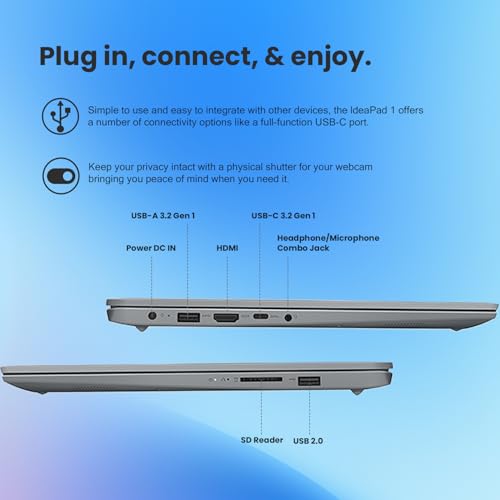 Lenovo IdeaPad 1 15ALC7, 15.6" FHD, AMD Ryzen 5 5500U, 8GB RAM, 512GB SSD miniatura 2