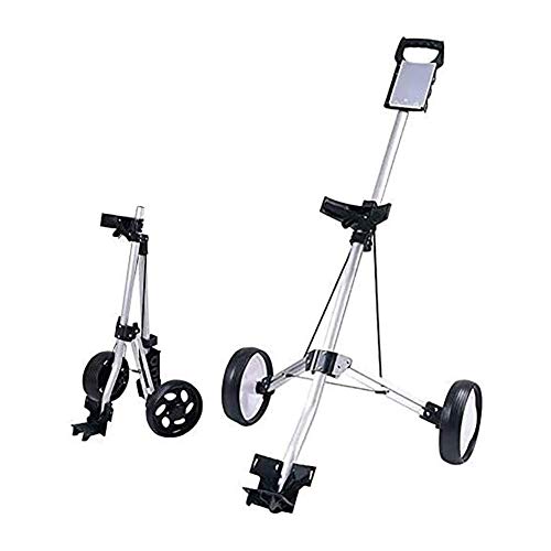 SYue Carrello da Golf Push Carrello da Golf a 2 Ruote, Carrello da Golf Professionale, Set di Palline da Golf in Alluminio,...
