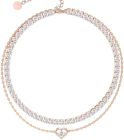 FEIKFEIZ Cadena de tobillo de moissanita, diamantes cultivados en...
