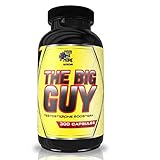 The Big Guy Bodybuilding Testosterone Booster for Men - Vegan-Friendly, Non-GMO Weightlifting Supplement - Naturally Boost Testosterone and Libido - 300 Capsules