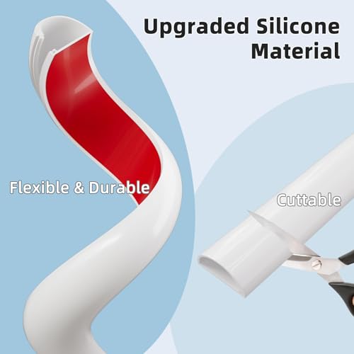 Cache-câble adhésif en silicone pour une finition murale soignée