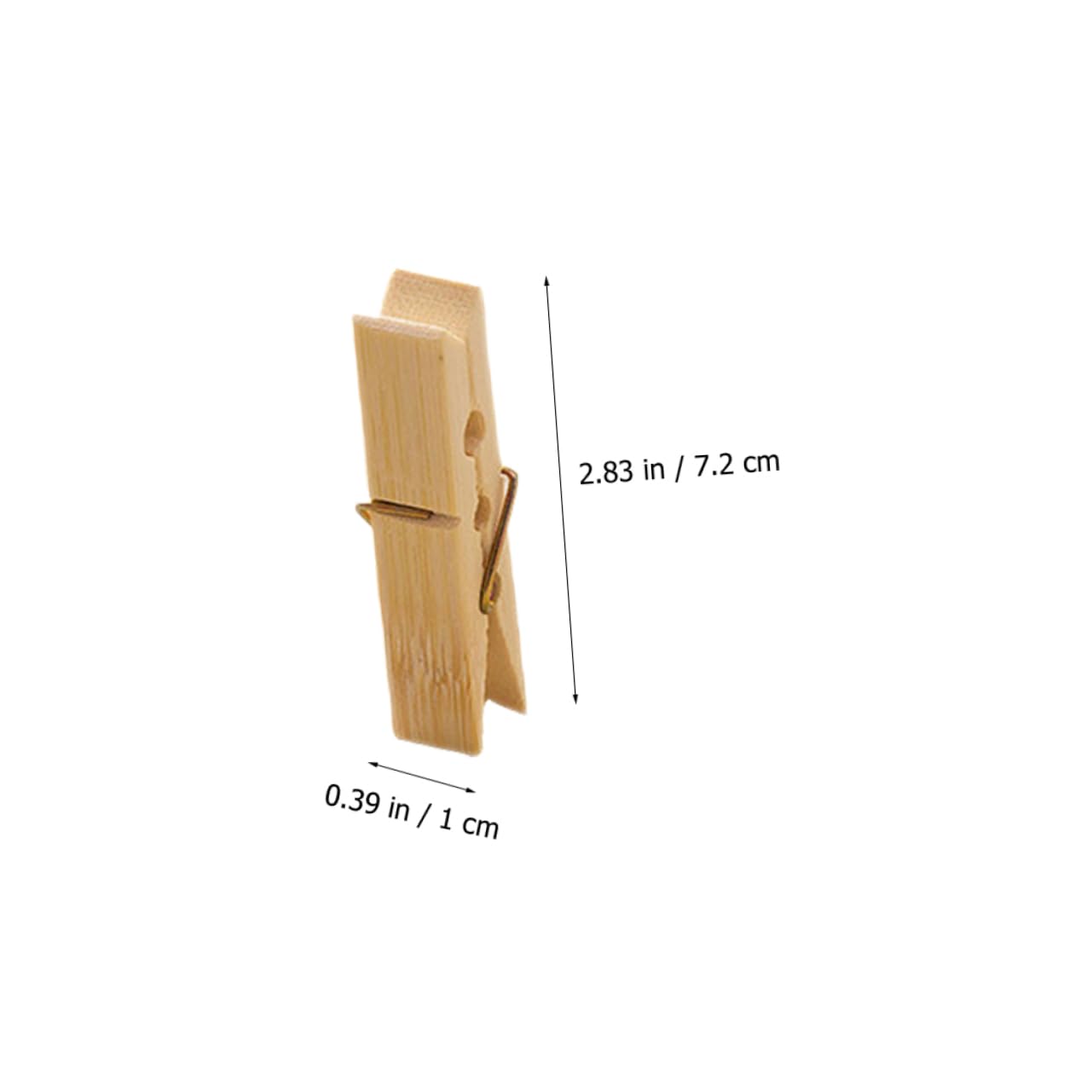 Mollettine in Legno Beige 100 Pezzi, Clip per Bucato | Fissaggio Saldo, Profilo Liscio, Facili da Riporre e Trasportare, Formato Compatto per Uso Quotidiano