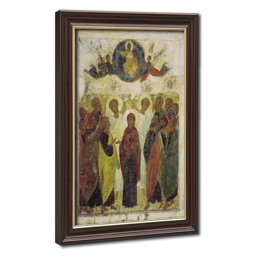Toile Ascension de Jésus Andrei Rublev - Cadre suspendu déco murale salon bureau 20x30 cm