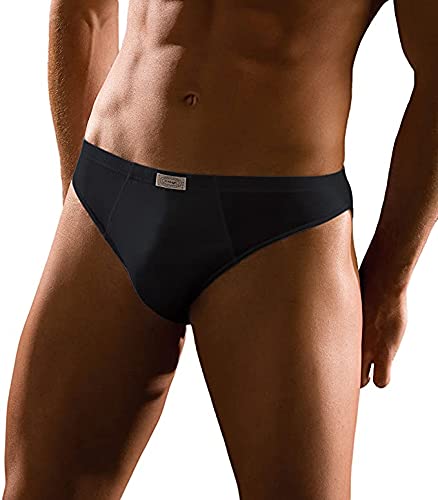 CAGI 1208, Set di 6 Slip da Uomo, 100% Cotone, Tessuto Filo di Scozia Bianco