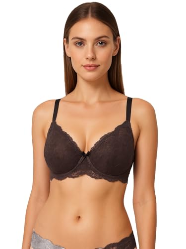 Image of Viola's Secret 6 Pack of Color Print T-Shirt Bras B Cup C Cup and D Cup
