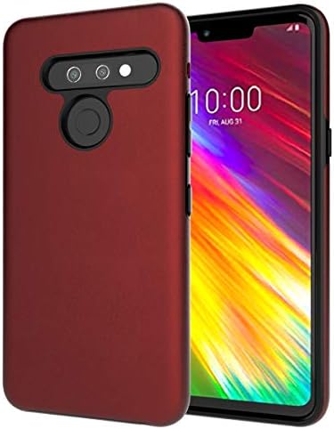 Aoways LG G8 ThinQ Case, LG G8 Case, Anti-Slip Hard Back Cover with Soft TPU Shockproof Inner Protective Case for LG G8 ThinQ (2019) - Red
