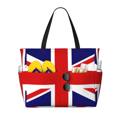 Bolsa de viaje versátil con bandera del Reino Unido para momentos inolvidables