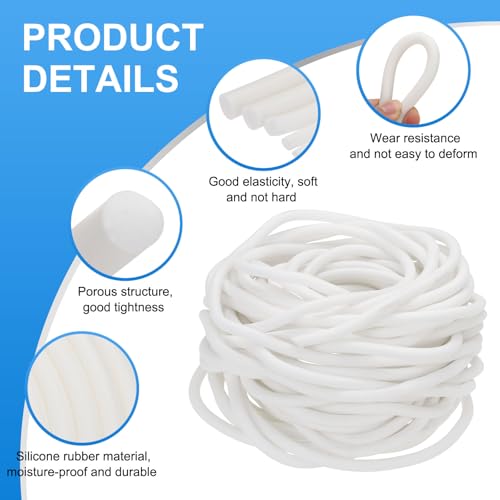 uxcell 49Ft Backer Rod, 0.16 Inch Thick Silicone Rubber Foam miniatura 3