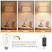 Plug in Pendant Light Rattan Hanging Lamp, Boho Hanging Lights with Paper Woven & Fabric 2 in 1 Shade, 3-Way Dimmable Bulb Included, Ceiling Light Fixture for Living Room,Bedroom,Farmhouse
