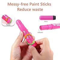 TBC The Best Crafts Paint Sticks for Kids Ages 2-8, 12 Classic Colors — image 4